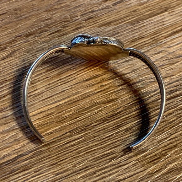 Vintage Turquoise Sterling Silver Cuff Bracelet - Picture 4 of 6